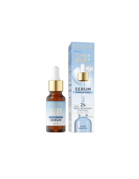 Eveline Cosmetics Super Duet Feuchtigkeitsspendendes Serum mit Hyaluronsäure 18ml