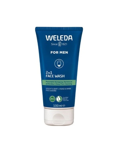 Weleda for Men 2-in-1 Reinigungsgel für Gesicht und Bart 100ml