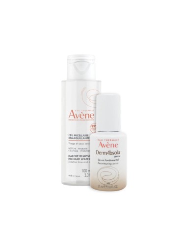 Avène Dermabsolu Essential Serum 30ml und Mizellen-Make-up-Entfernungswasser 100ml