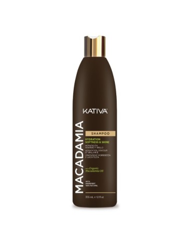 Kativa Macadamia Shampoo Feuchtigkeit, Sanftheit und Glanz 355ml