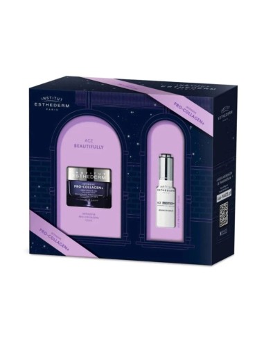 Institut Esthederm Coffret Intensive Pro-Collagen Plus Creme 50ml und Age Proteom Advanced Serum 15ml