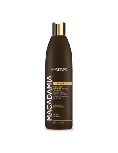 Kativa Macadamia Shampoo Feuchtigkeit, Geschmeidigkeit und Glanz 500ml