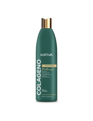 Kativa Kollagen Anti-Aging Shampoo für Geschmeidigkeit und Glanz 550ml