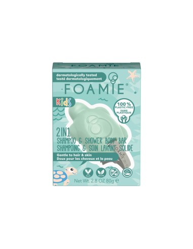 Foamie Kids 2-in-1-Reinigungsbar Grün 80g