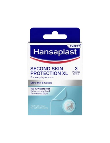 Hansaplast Pflaster Second Skin Protection XL 3 Einheiten