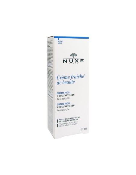 Nuxe Crème Fraîche de Beauté 48 Stunden beruhigende und feuchtigkeitsspendende Rich Cream trockene bis sehr trockene Haut 30ml
