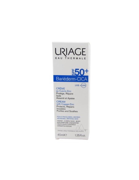 Uriage Bariéderm-CICA Creme mit Cu-Zn 50+ 40ml