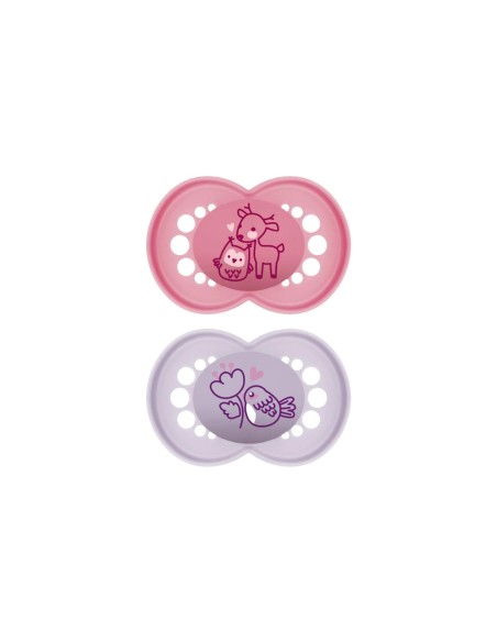 MAM Schnuller Original Silikon Pink 16+ 2er Pack MAM Schnuller Original Silikon Pink 16+ 2er Pack