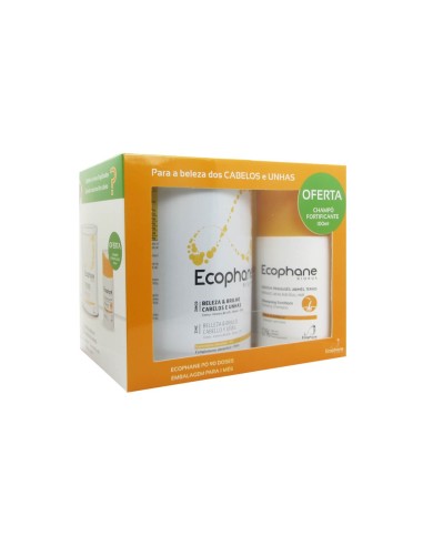 Ecophane Pack Haar- und Nagelpulver 318 g + Stärkendes Shampoo 100 ml