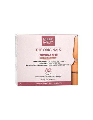 MARTIDERM Die Originale Formel Nº10 HD-Farbe Touch SPF 30 10 Ampullen