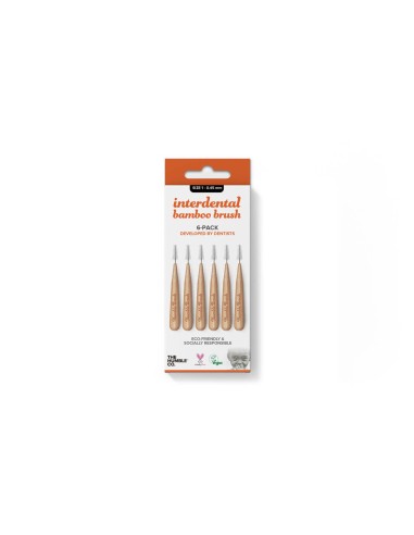 Die Humble Co. Interdental Pinselgröße 1- 0,45 mm orange 6 Einheiten