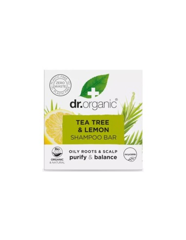 Dr. Organic Tea Tree und Zitronenfestes Shampoo 75g