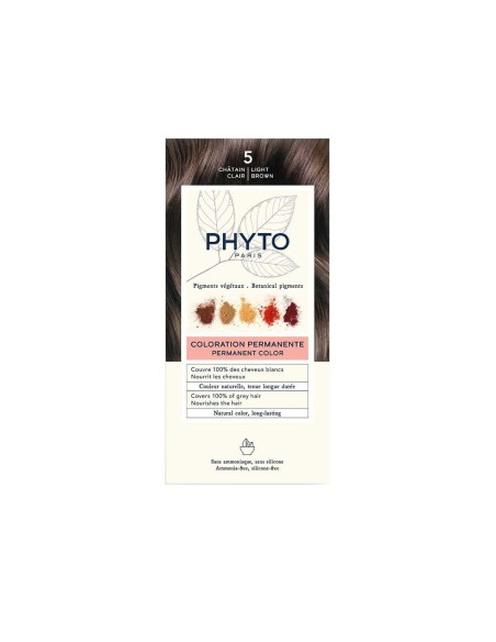 Phyto Color Permanent Färbung mit pflanzlichen Pigmenten 5 Hellbraun Phyto Color Permanent Färbung mit pflanzlichen Pigmenten 5 Hellbraun