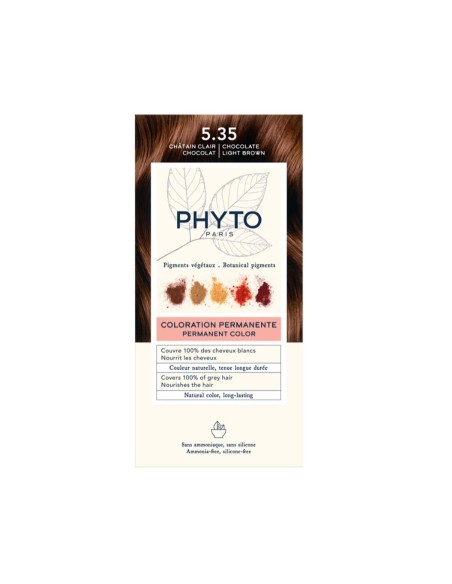 Phyto Color Permanenter Farbstoff mit pflanzlichen Pigmenten 5.35 Light Chocolate Brown Phyto Color Permanenter Farbstoff mit pflanzlichen Pigmenten 5.35 Light Chocolate Brown