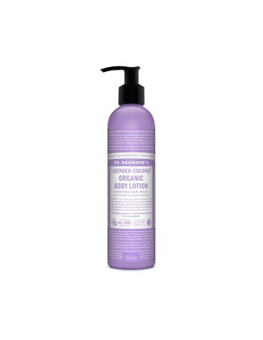 Dr. Bronners Lavendel und Kokosnuss Biologische feuchtigkeitsspendende Körperlotion 240ml