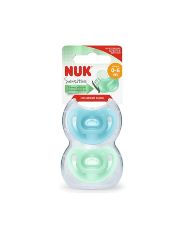 NUK Sensitive Silikon Schnuller 0-6M x2