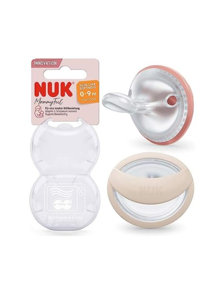 Nuk MommyFeel Silicone Soother 0-9m Pink x2 Nuk MommyFeel Silicone Soother 0-9m Pink x2