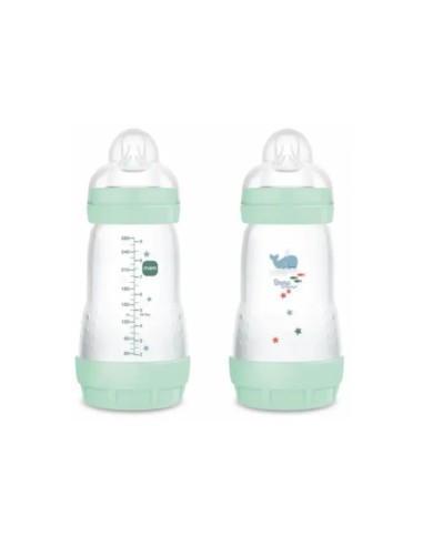 Mam Anti-Kolik Flasche Easy Start 2m Blau 2x260ml