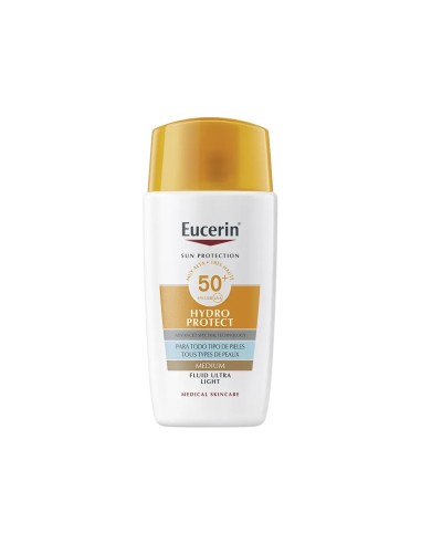 Eucerin Hydro Protect Fluido Ultraleichte Tönung Creme SPF50+ Medium 50ml