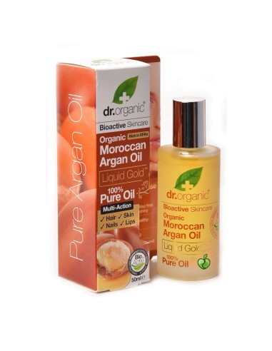 Dr.Organic Organisches marokkanisches Arganöl Liquid Gold 100% reines Öl 50ml