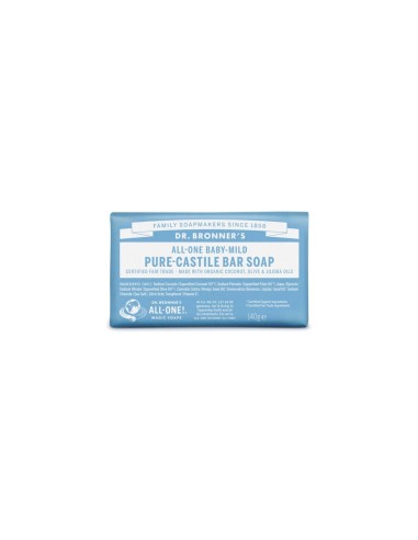 Dr. Bronners sanfte Baby-Bio-Kastilienseife ohne Parfüm 140g