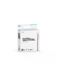 Die Humble Co. White Bamboo und Organic Cotton Swabs 100 Einheiten