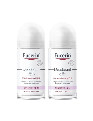Eucerin Deodorant Roll-On 24h Ohne Aluminium 50mlx2