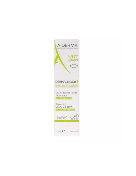 A-Derma Dermalibour + Reparieren von CICA-LiP-Balsam 15 ml