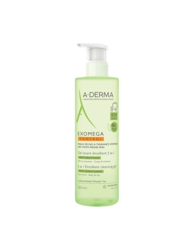 A-Derma Exomega Control Emollient Waschgel 2 in 1 500ml