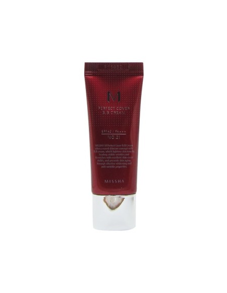 Missha M Perfect Cover BB Cream SPF 42/PA+++ No.21 Light Beige 20ml Missha M Perfect Cover BB Cream SPF 42/PA+++ No.21 Light Beige 20ml