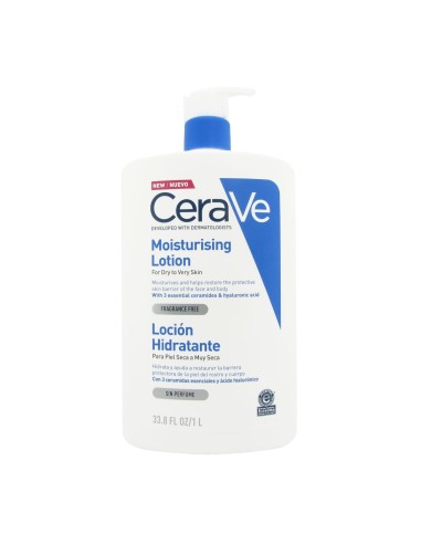 Cerave Feuchtigkeitslotion Trockene und sehr trockene Haut 1L