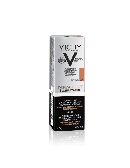 Vichy Dermablend Extra Cover Foundation Stick 14h 55 Bronze 9g Vichy Dermablend Extra Cover Foundation Stick 14h 55 Bronze 9g