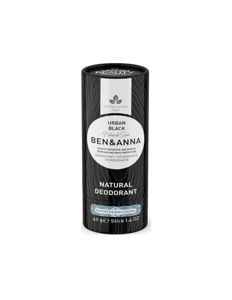 Ben Anna Natural Deodorant Urban Black Stick Papier Tube 40g Ben Anna Natural Deodorant Urban Black Stick Papier Tube 40g