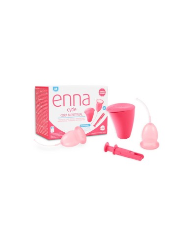 Enna Cycle Menstruationstasse Größe M 2 Einheiten + Sterilisatorbox + Applikator