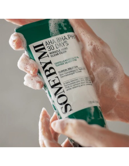 Some By Mi AHA-BHA-PHA 30 Days Miracle Acne Clear Foam 50ml Some By Mi AHA-BHA-PHA 30 Days Miracle Acne Clear Foam 50ml