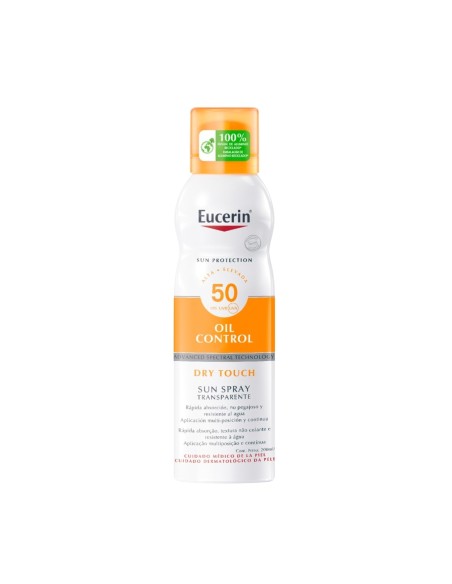 Eucerin Sun Spray Transparente Toque Seco FPS50 200ml Eucerin Sun Spray Transparente Toque Seco FPS50 200ml