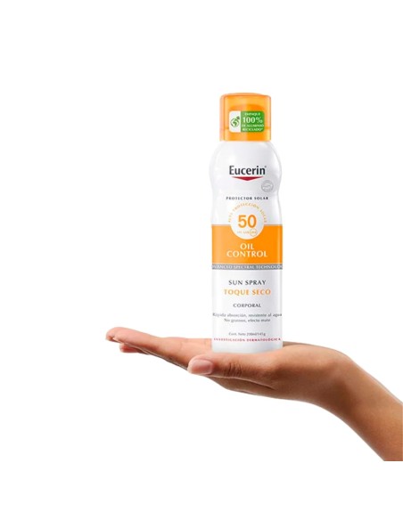 Eucerin Sun Spray Transparente Toque Seco FPS50 200ml Eucerin Sun Spray Transparente Toque Seco FPS50 200ml