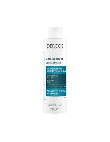 Dercos Shampoo Ultra-Beruhigend für normales bis fettiges Haar 200ml
