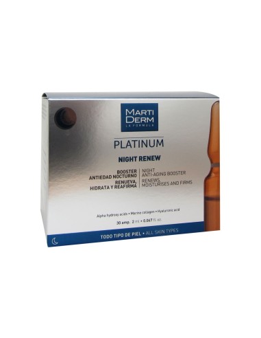 Martiderm Platinum Night Renew Ampullen 30ampx2ml