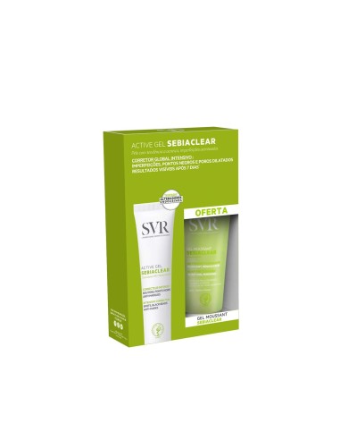 SVR Sebiaclear Aktivpackung 40 ml Vorrat Schaumreinigungsgel 50 ml