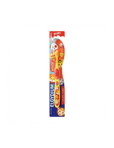 Elgydium Kinder Emoji Zahnbürste 2 bis 6 Jahre alt
