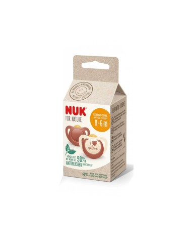 NUK For Nature Kunststoff-Schnuller 0-6m x2