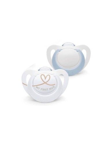 NUK Star Silikon Schnuller 0-6M x2