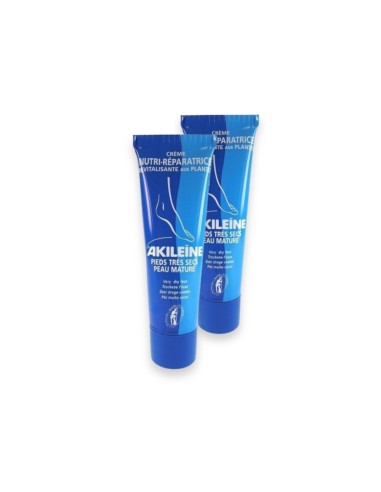 Akileine Duo Creme Nutri-Repairing Trockene Füße 50ml