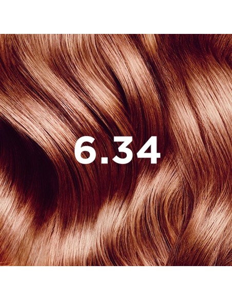 Phyto Color Permanente Haarfarbe mit Pflanzenpigmenten 6.34 Intensives Dunkelkupferblond