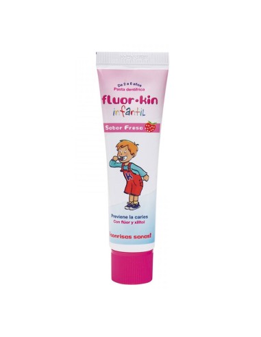 Kin Kinderzahnpasta mit Fluorid Erdbeere 50ml