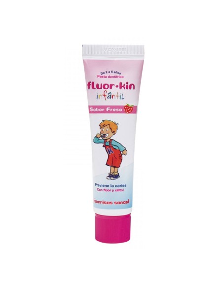 Kin Kinderzahnpasta mit Fluorid Erdbeere 50ml