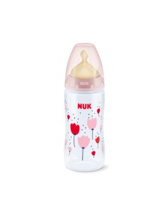 NUK First Choice Latex Temperaturanzeigeflasche 6 + M L 300ml