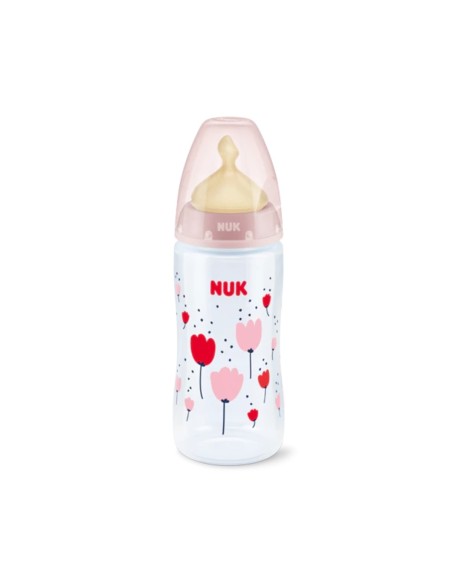 NUK First Choice Latex Temperaturanzeigeflasche 6 + M L 300ml NUK First Choice Latex Temperaturanzeigeflasche 6 + M L 300ml
