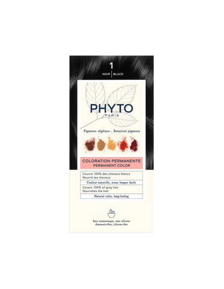 Phyto Color Permanent Färbung mit Gemüsepigmenten 1 Schwarz Phyto Color Permanent Färbung mit Gemüsepigmenten 1 Schwarz